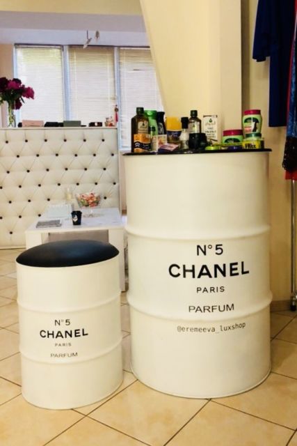 Tambor decorativo: Chanel para barzinho