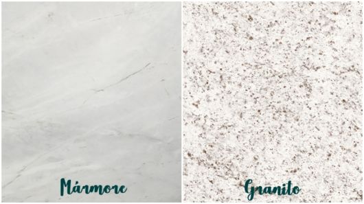 diferença entre mármore e granito