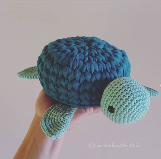 tartaruga de crochê