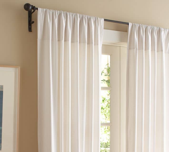 Modelos de cortina simples e barata para sala 32