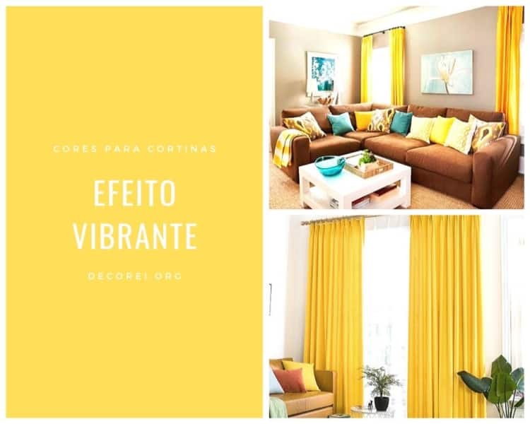 cortinas para sala nas cores amarelo 16