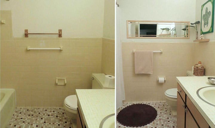 Banheiro simples depois da reforma