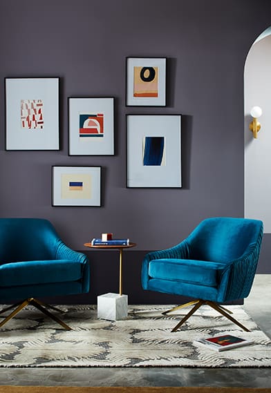 poltronas decorativas modernas azuis38