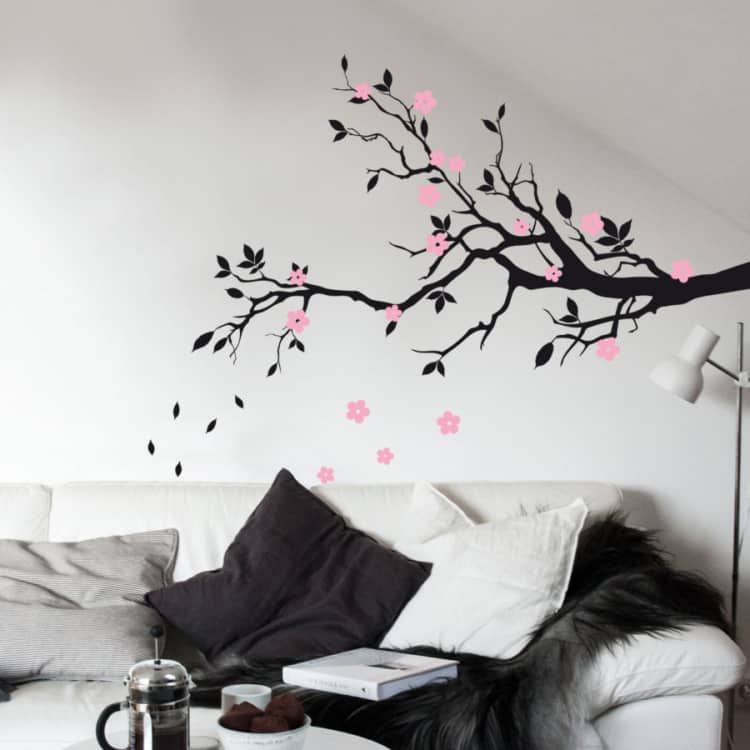 decoração criativa adesivo parede