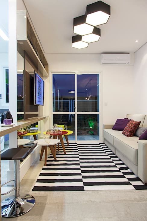 Sala planejada são ideais para ambientes com pouco espaço disponível
