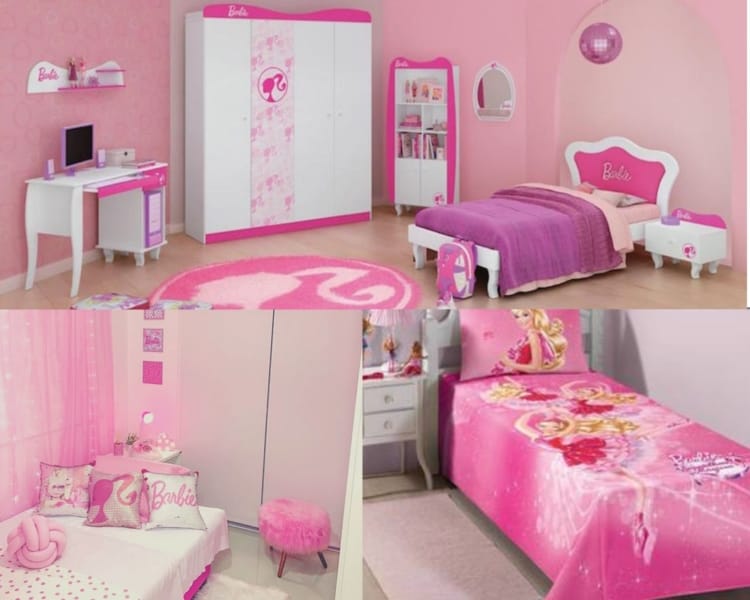 ideias de quarto da Barbie 2