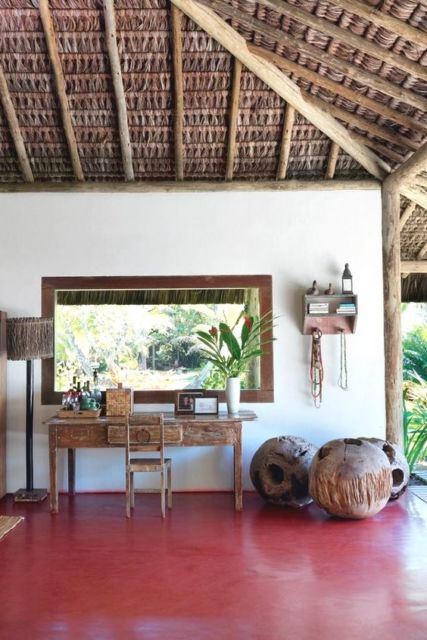 Casas de praia: Decoração simples com