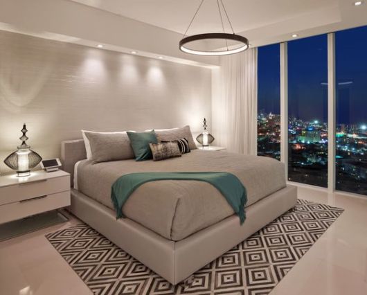 Casas de praia: Decoração de luxo para quarto