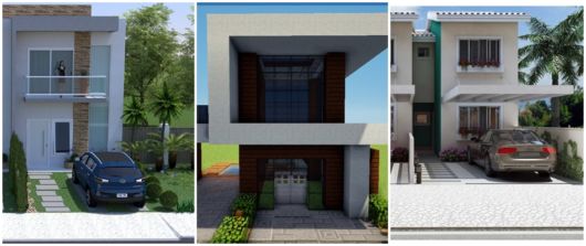 fachadas para sobrados