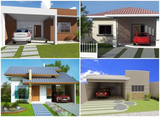 fachadas com garagem