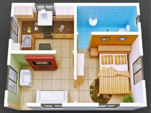 Plantas de casas pequenas simples