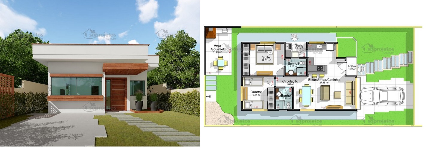 projeto casa moderna