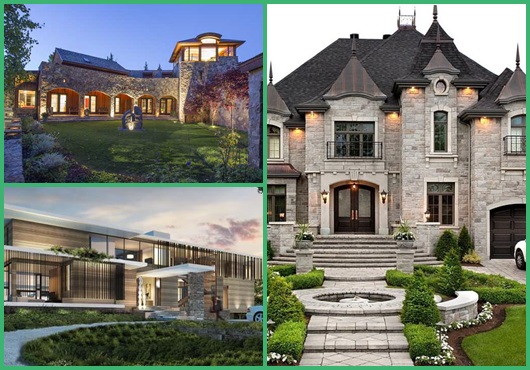 Casas de luxo: No campo inspirações