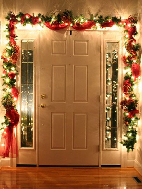 Casas decoradas: Decoração de Natal para porta