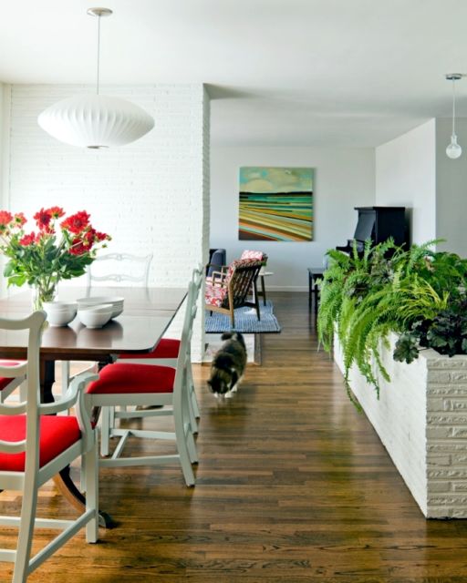 Casas decoradas: Com planta na mesa