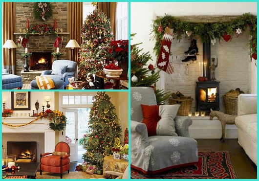 Casas decoradas: Decoração de Natal inspirações
