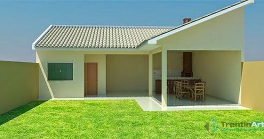 Casas em L: Simples com 1 andar