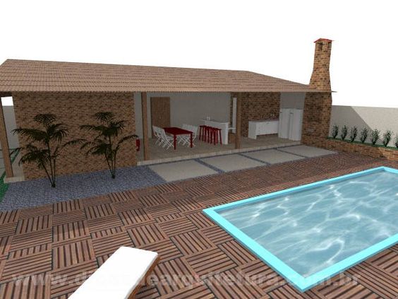 projeto 3D churrasqueira