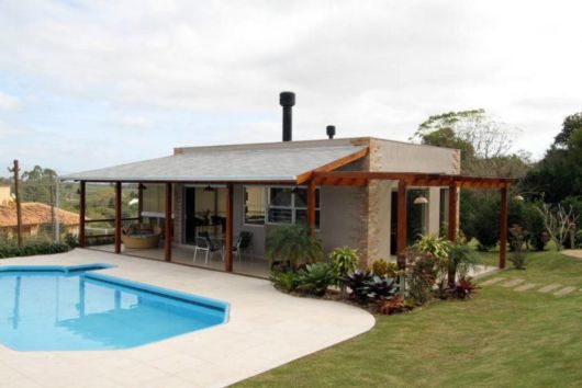 Edículas simples: Com piscina