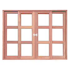 Janela de madeira simples