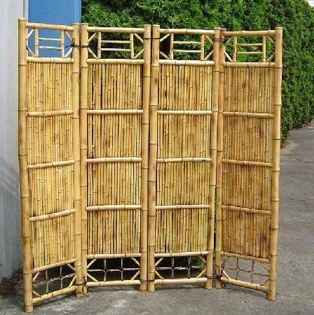 Porta Sanfonada de bambu