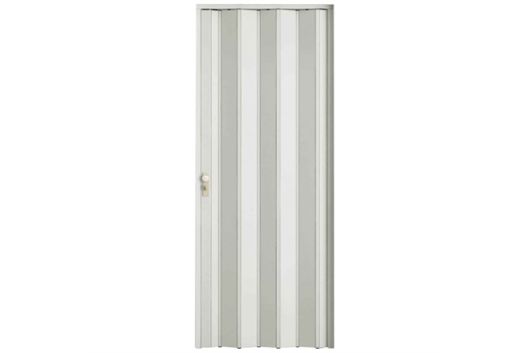 Porta Sanfonada com fechadura branca