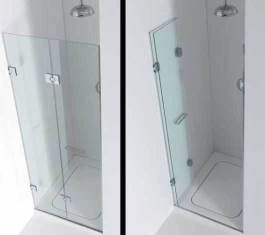 Porta Sanfonada para banheiro de vidro