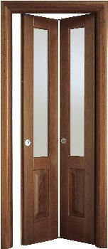 Porta Sanfonada para banheiro marrom