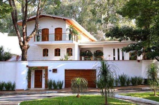 casa moderna com portão