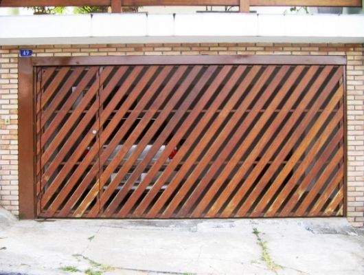 portão garagem vazado