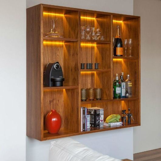 Barzinho para Sala: De parede com luz