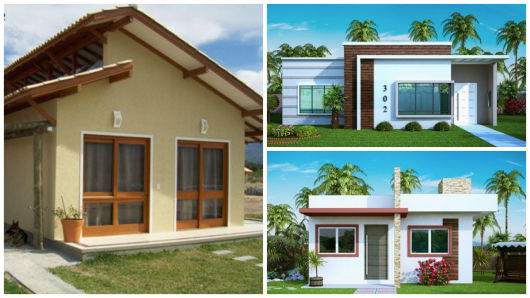 Três ideias de casas pequenas e simples