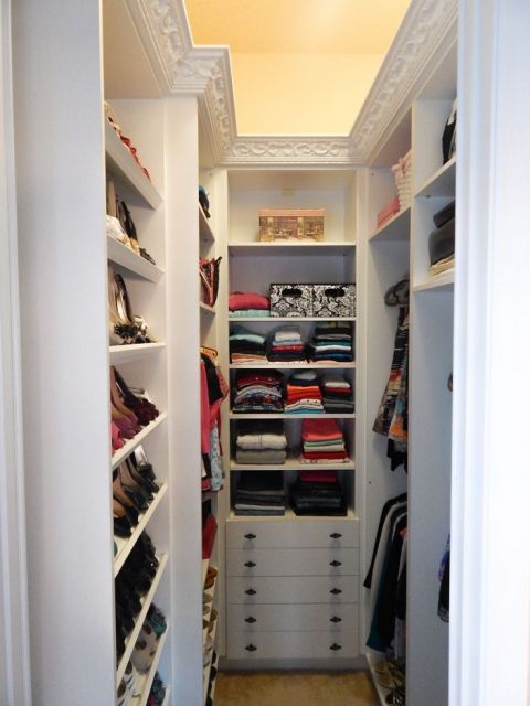 Closet pequeno: Em gesso
