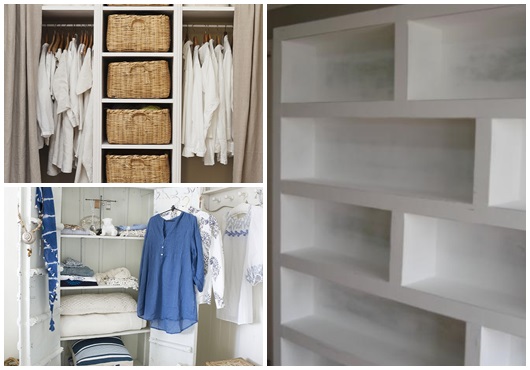 Closet pequeno: Em gesso