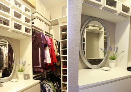 Closet pequeno: Com penteadeira