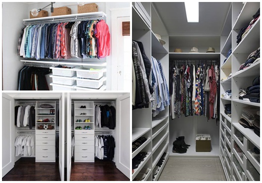 Closet pequeno: Para casal