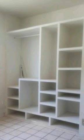 Closet pequeno: Em gesso