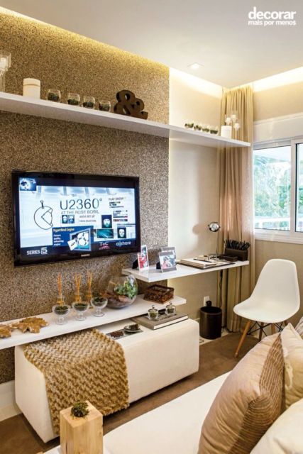 Decoração de sala pequena: Moderna