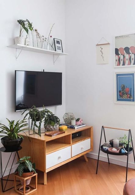 Decoração de sala pequena: Apartamento minimalista