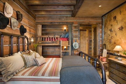 Decoração rústica: Quarto minimalista