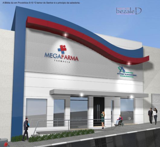 Fachadas em ACM: Farmácia