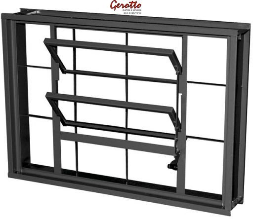 Conforme o tamanho do banheiro, a janela com grade pode ser maior