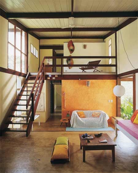 Mezanino metálico decoração com cadeira