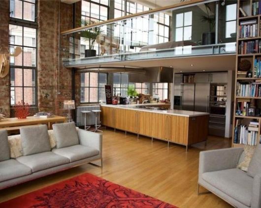 Mezanino para sala com planta