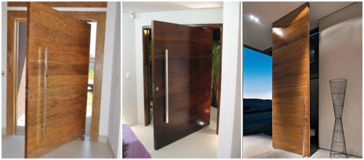 modelos de porta pivotante