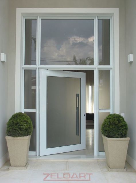 porta principal de vidro