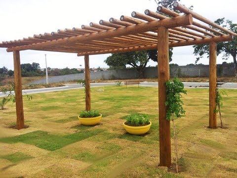 Pergolado de eucalipto