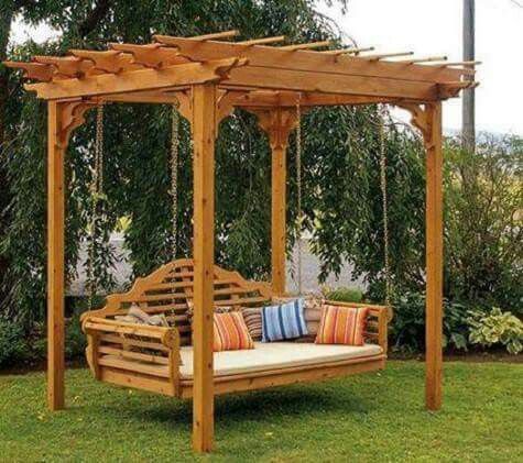 Pergolado: Com balanço