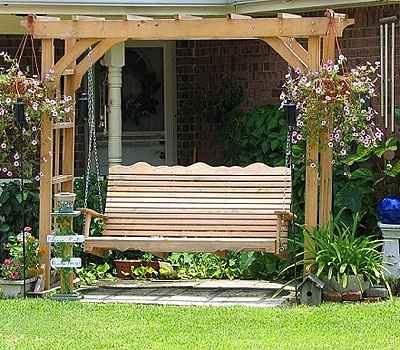 Pergolado: Com balanço