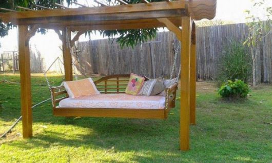 Pergolado: Com balanço